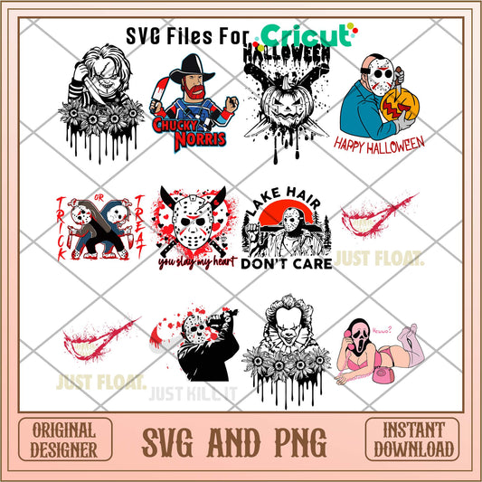 Horror characters bundle, Family horror movies bundle - Svgfileforcricut