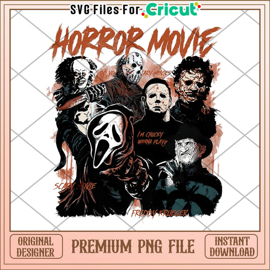 Horror movie png, halloween​ design​ png, halloween costume​ png