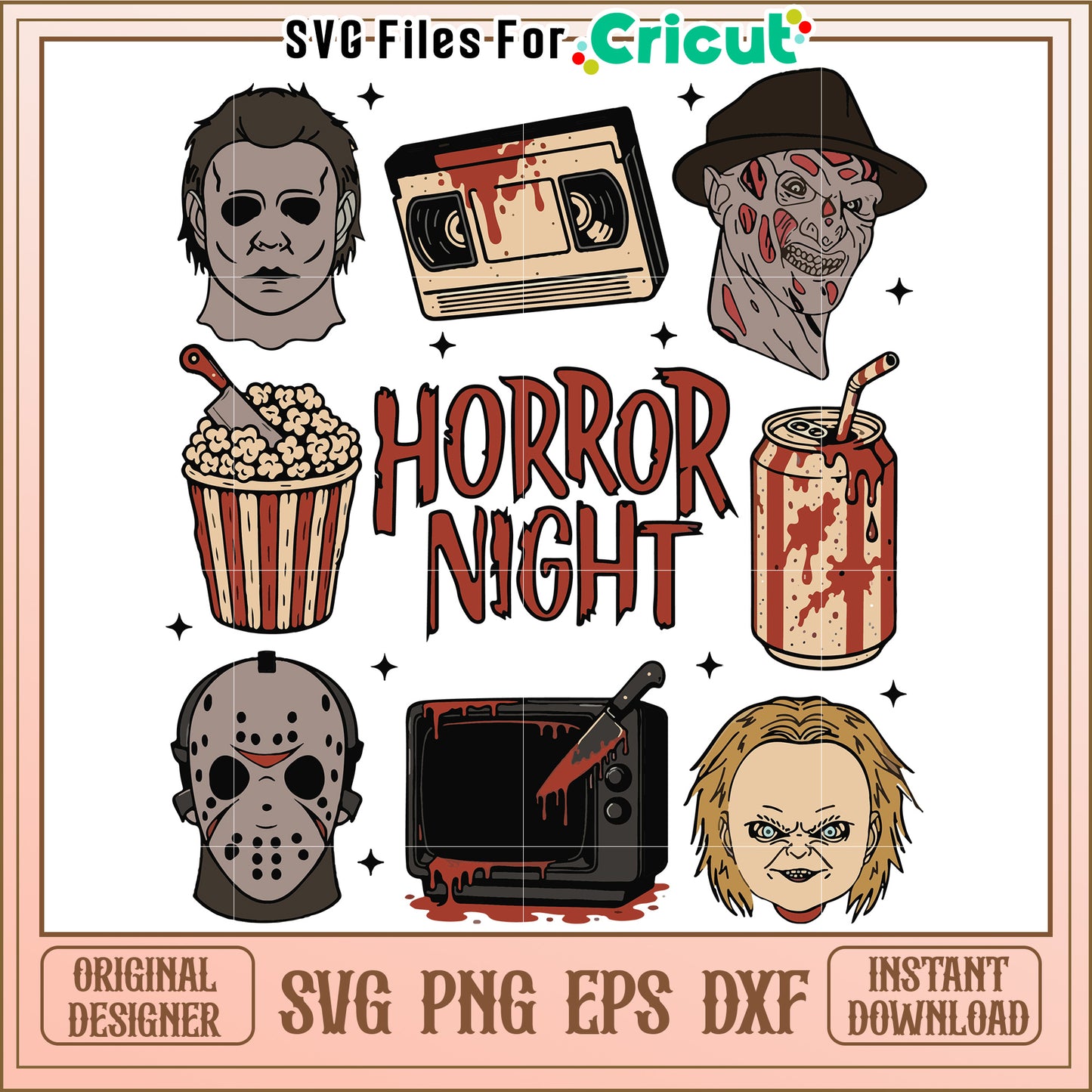 Horror night svg, happy halloween svg, spirit halloween svg