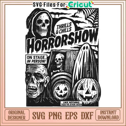 Horrorshow svg, happy halloween svg, spirit halloween svg