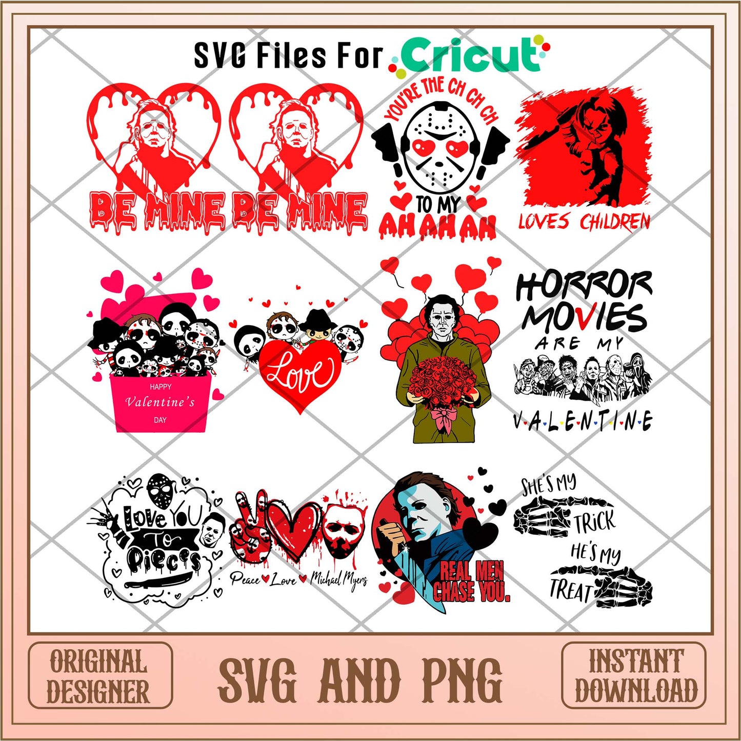 Horror valentines killers svg bundle, Horror movies svg - Svgfileforcricut