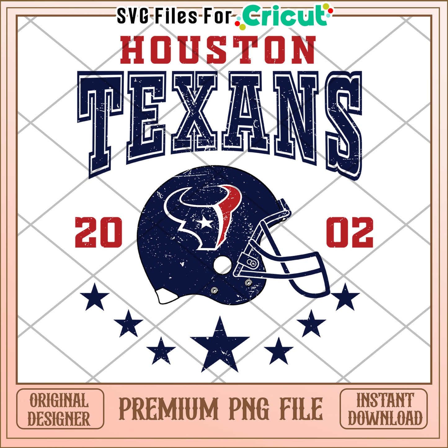 Houston Texans Football Graphic, Premium PNG for Cricut Design