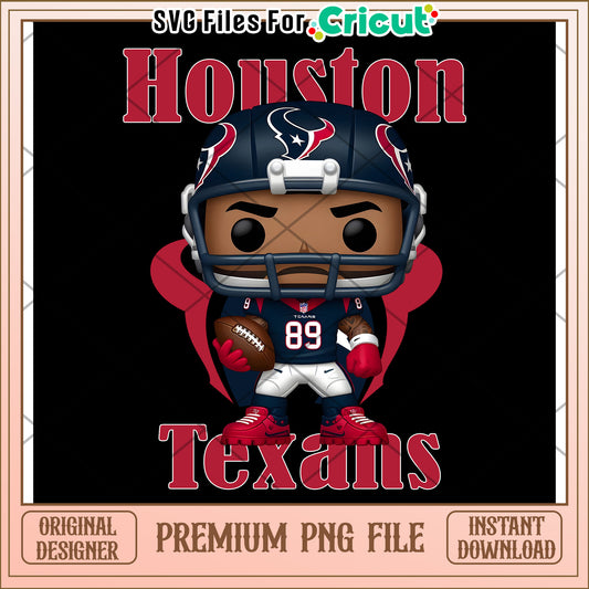 Houston Texans Football PNG Design for Cricut, Instant Download File