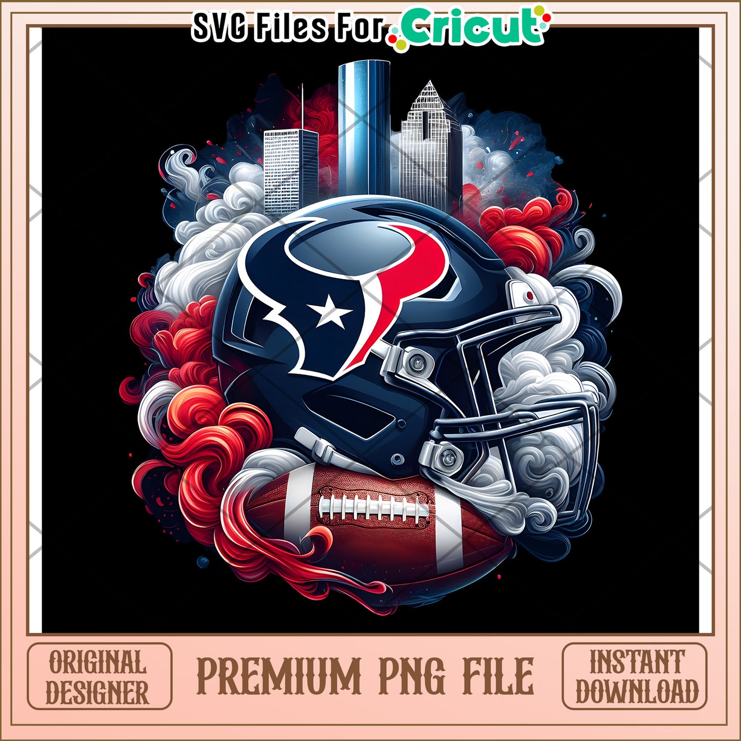 Houston Texans Helmet Design, vibrant colors and bold graphics