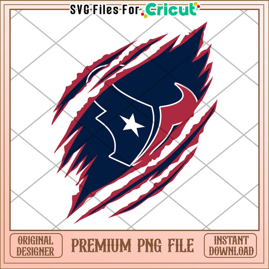 Houston Texans Logo Design, perfect for Cricut projects and crafts