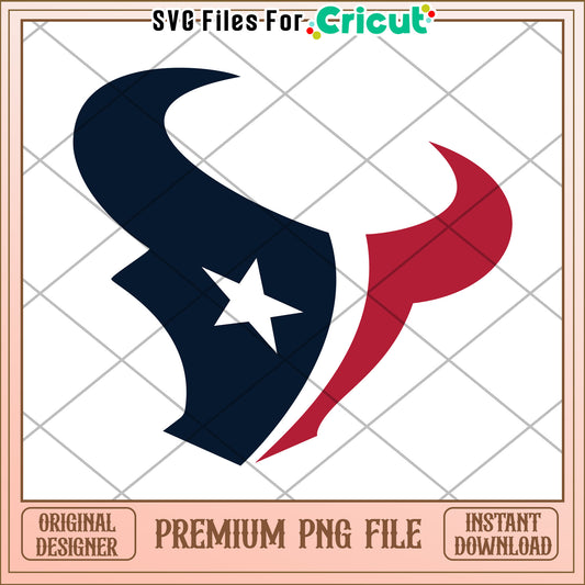 Houston Texans Logo PNG File, Ideal for Cricut Projects and Crafts