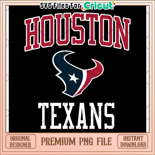 Houston Texans PNG Design, perfect for Cricut projects and crafts