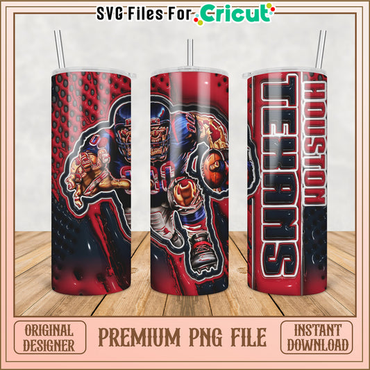 Houston Texans Tumbler Design PNG for Cricut Instant Download