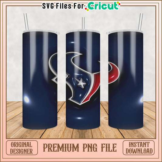 Houston Texans Tumbler PNG Sublimation