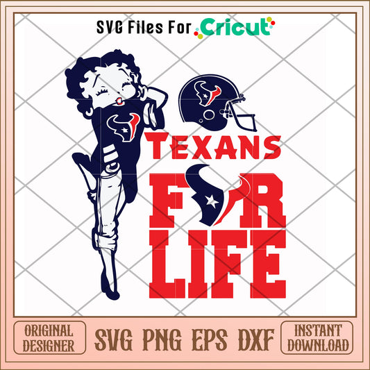 Houston Texans for life svg, Houston Texans svg, new nfl svg