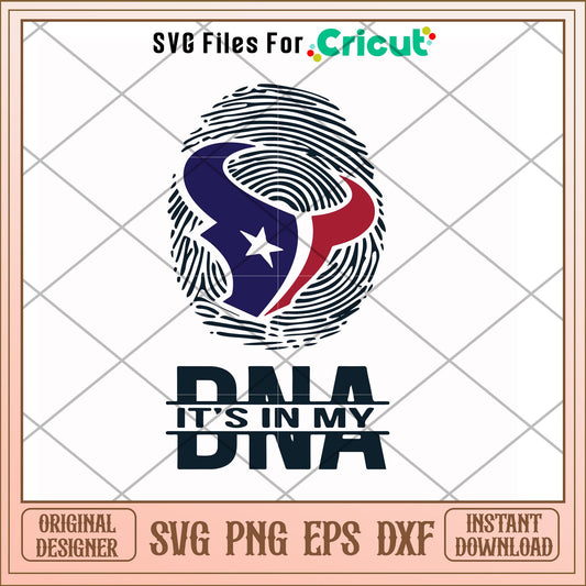 Houston Texans it's in my DNA svg, Houston Texans svg, new nfl svg