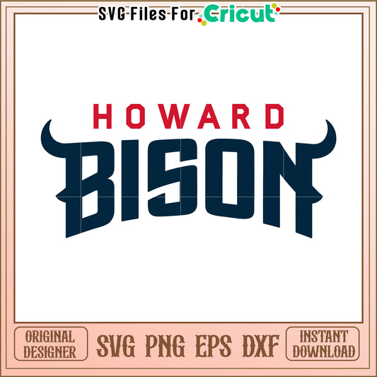Howard Bison SVG Design for Cricut, Instant Download for Craft Projects