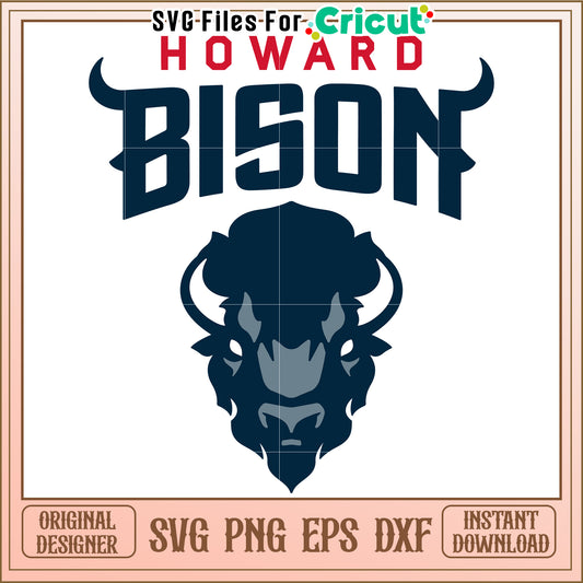 Howard Bison SVG Design for Cricut, Perfect for Creative Projects and Crafts