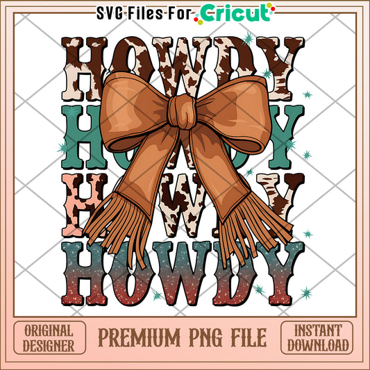 Howdy Bow PNG Design Download