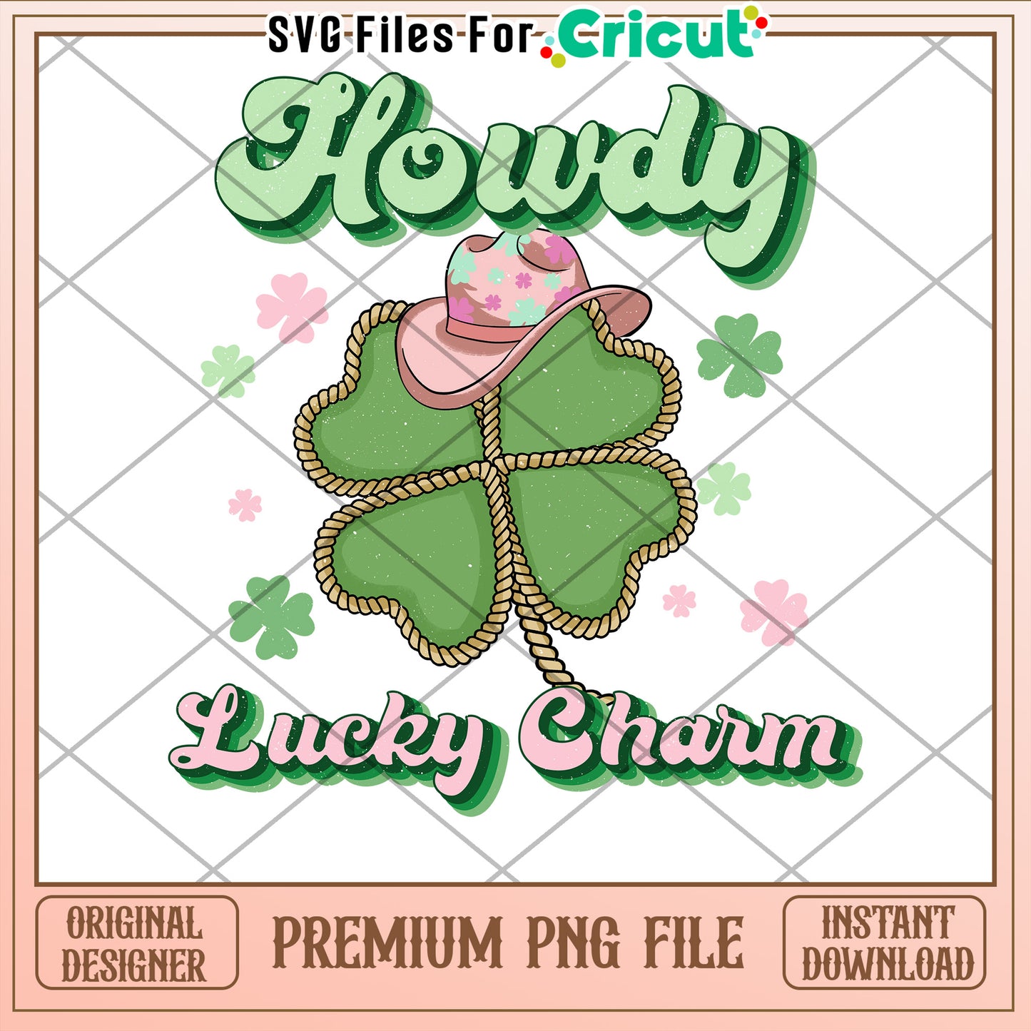 Howdy Lucky Charm PNG Design
