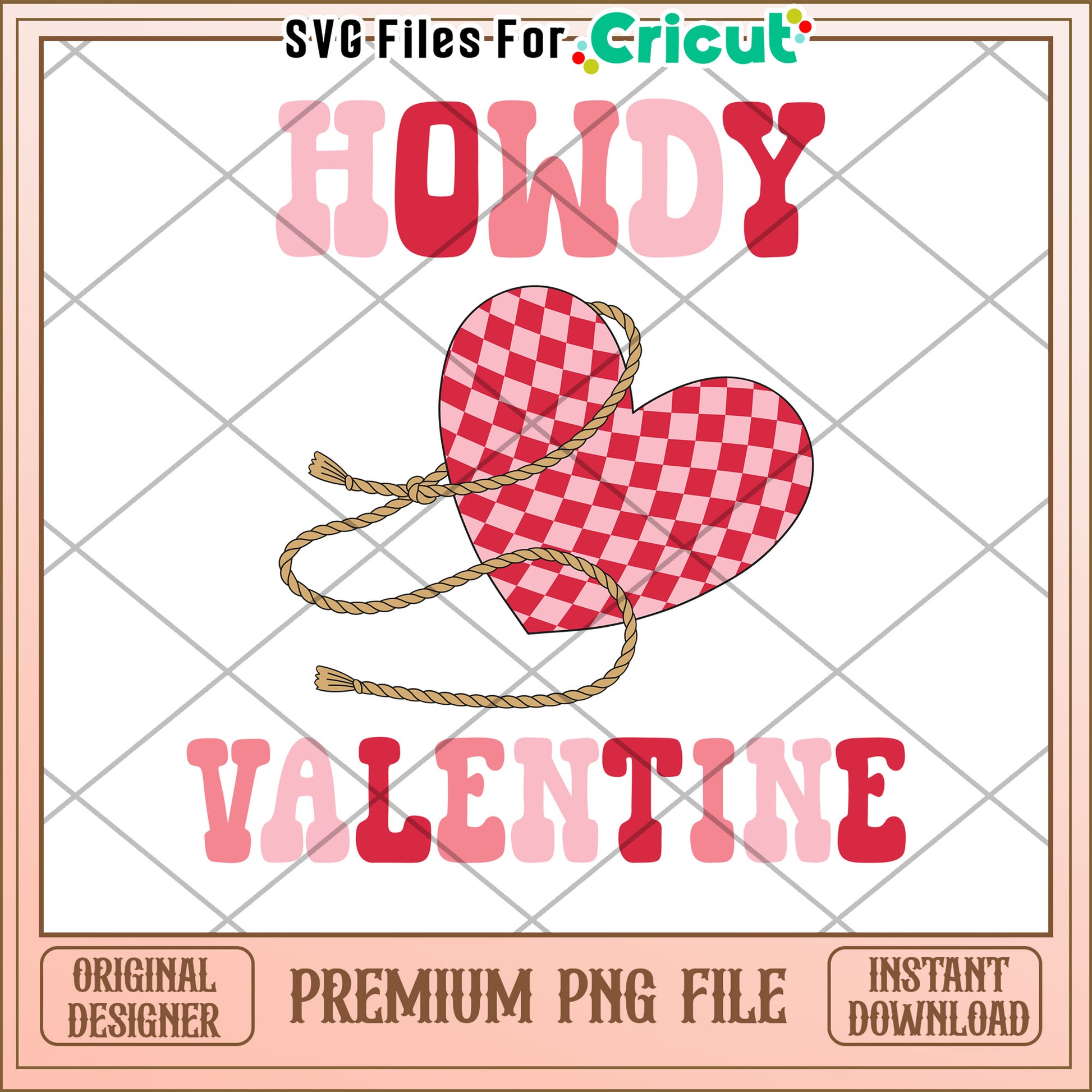 Howdy Valentine PNG Design