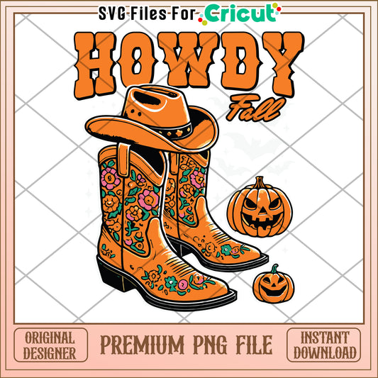 Howdy boots png, greatest time of the year  png, halloween vacation png