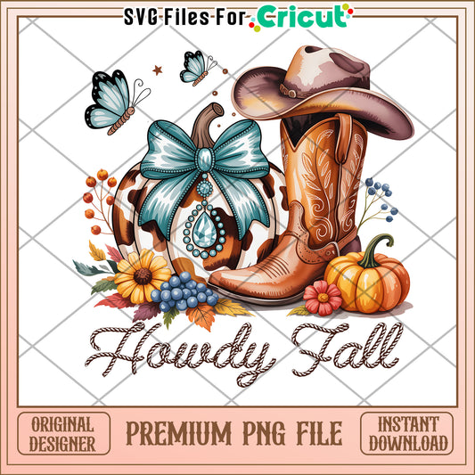 Howdy fall design png, spooky season png, october 31 celebration png