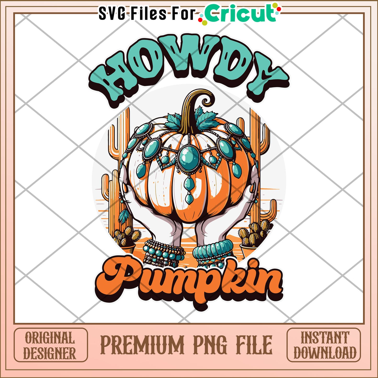 Howdy pumpkin png, greatest time of the year  png, halloween vacation png