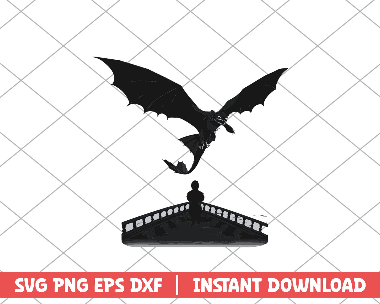 How to train your dragon night fury anime svg