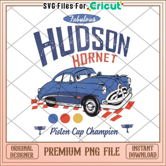 Hudson hornet piston cup champion png, fabulous hudson hornet​ png