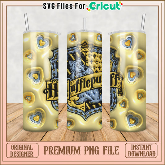 Hufflepuff Tumbler PNG Sublimation Design