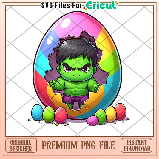 Hulk Easter Egg PNG Instant Download