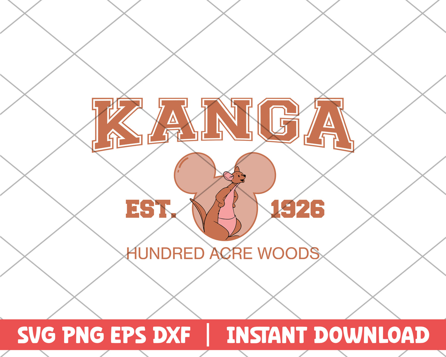 Hundred acre woods kanga disney svg
