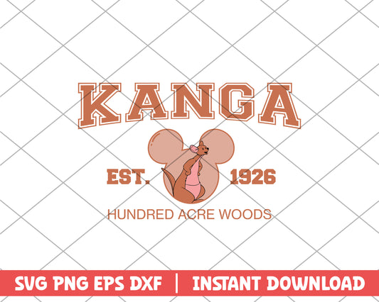 Hundred acre woods kanga disney svg