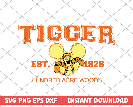 Hundred acre woods tigger disney svg