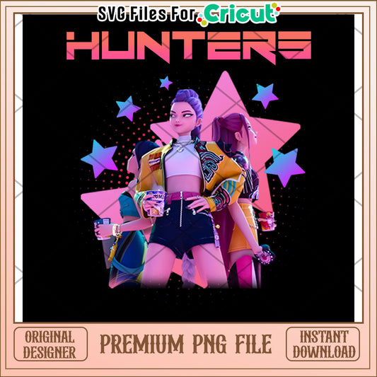 Hunters girls png, kpop songs png, netflix cartoon png