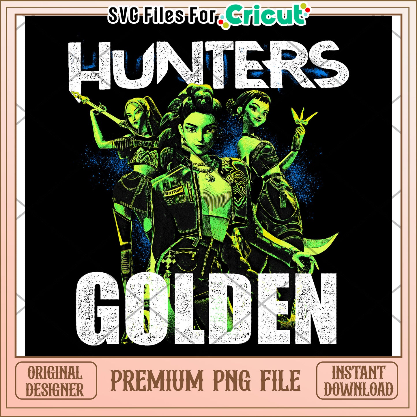 Hunters golden png, saja boys and huntrix png, kpop cartoon png