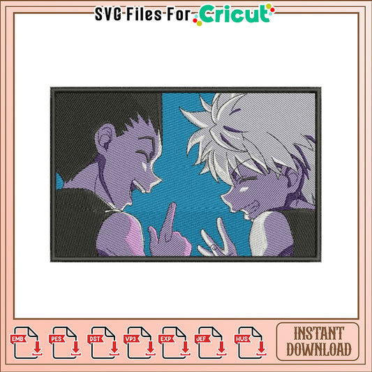 Hunter x Hunter Embroidery Design Instant Download