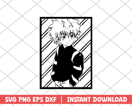 Hunter x hunter killua anime svg