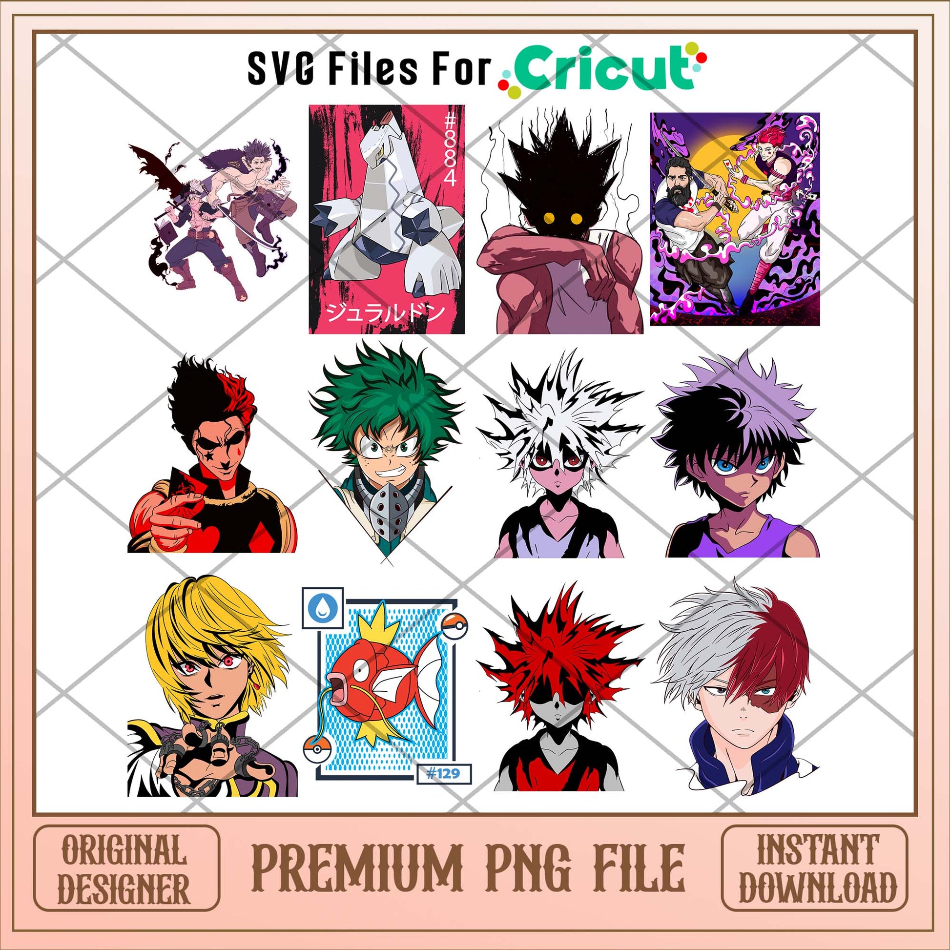 Anime Hunter x hunter characters png bundle 