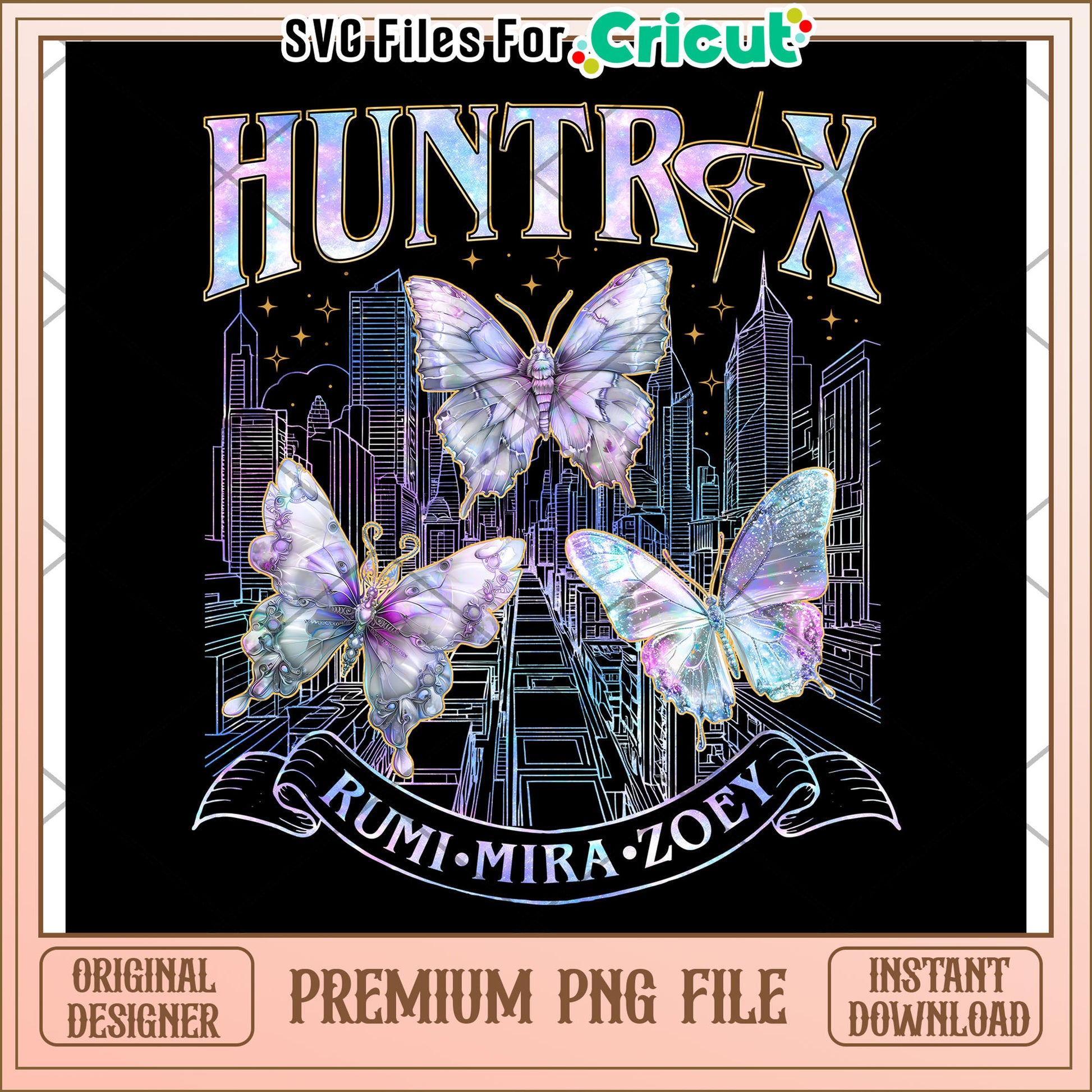 Huntrix Girls  Rumi Mira Zoey Kpop Hunter png, demon hunters png, huntrix png
