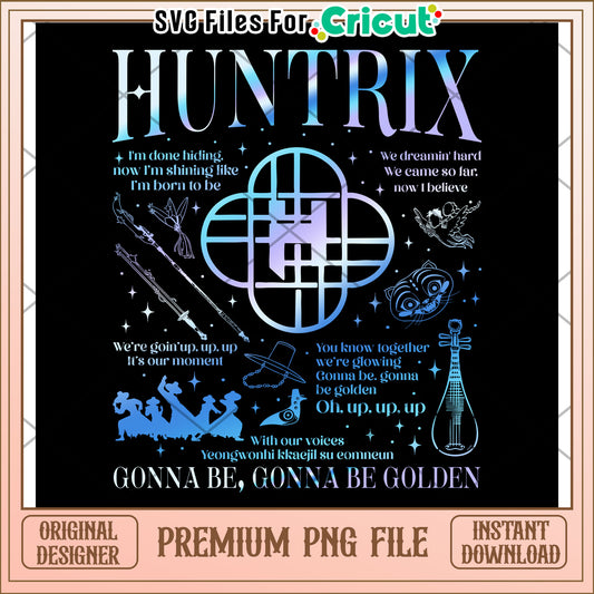Huntrix Logo Kpop Demon Hunter png, kpop demon hunters png, huntrix band png