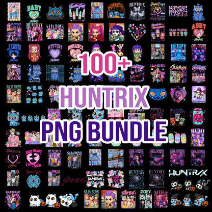Huntrix demon slayer bundle png, anime hunter cosplay bundle png, demon slayer outfit bundle png