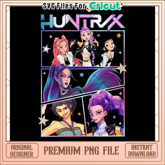 Huntrix design png, kpop band png, huntrix tiger png