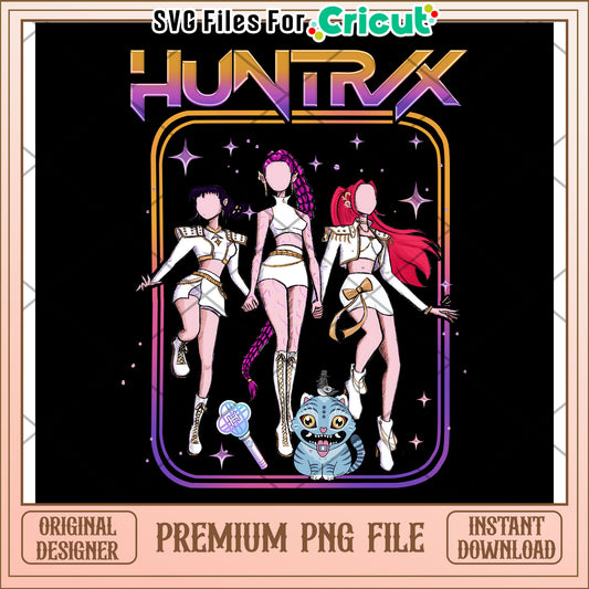 Huntrix girls png, kpop demon hunters png, huntrix band png