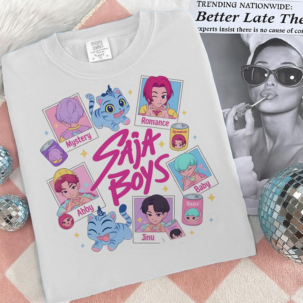 Huntrix kpop logo bundle png, kpop idol bundle png, gaming character fashion bundle png