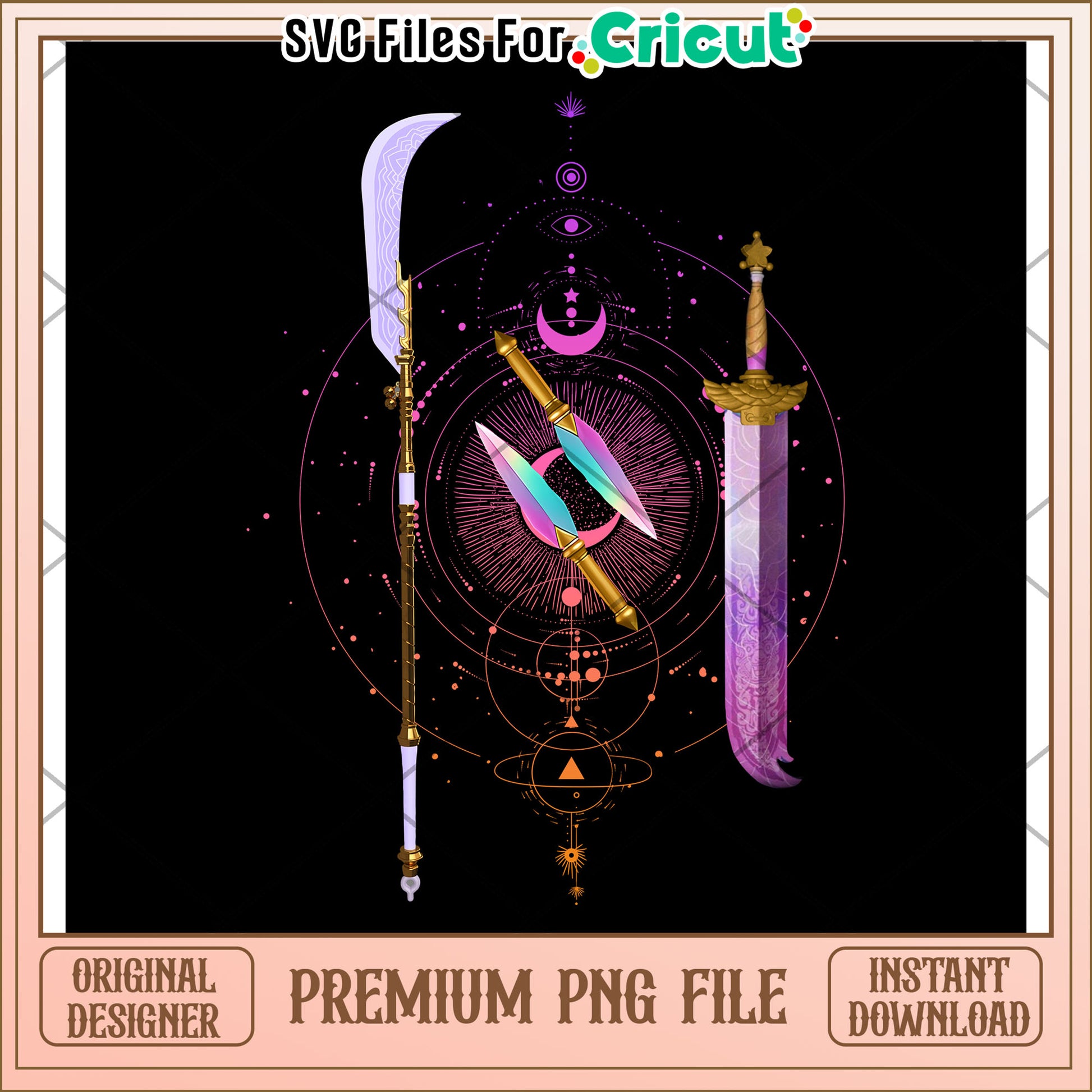 Huntrix weapons png, kpop demon hunters png, huntrix band png