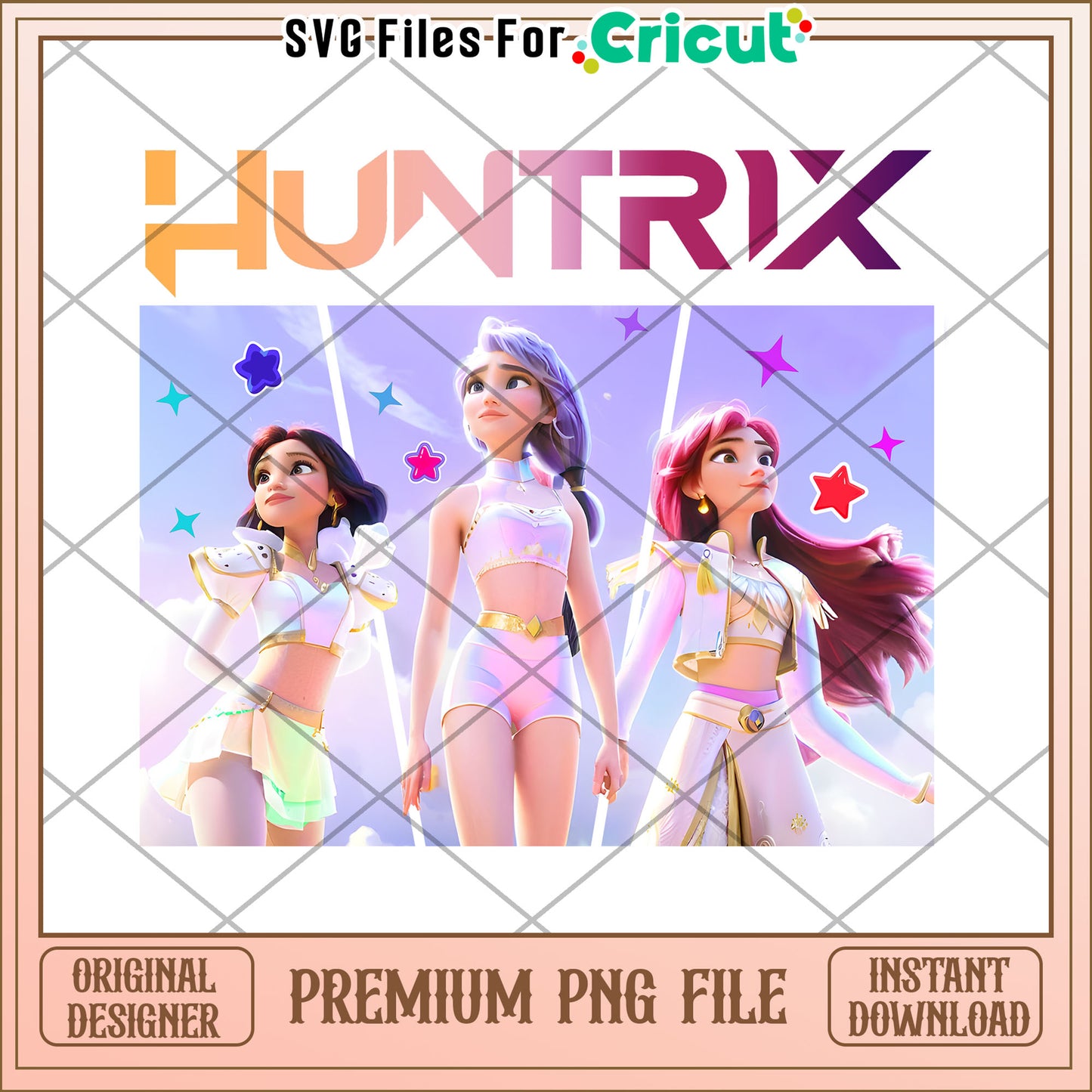 Huntrix white costume png, kpop png, korean anime png