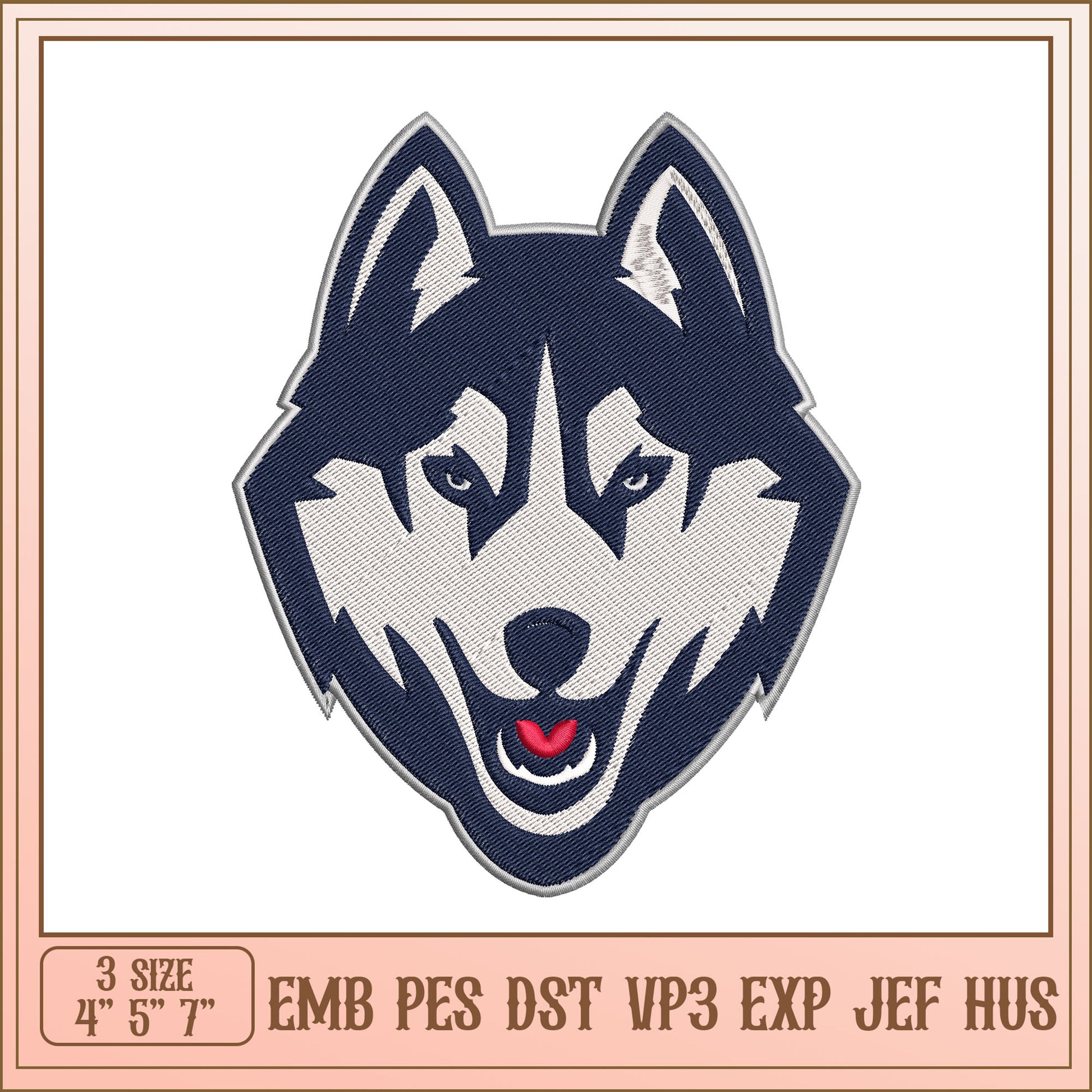 Husky Embroidery Design - EMB PES DST