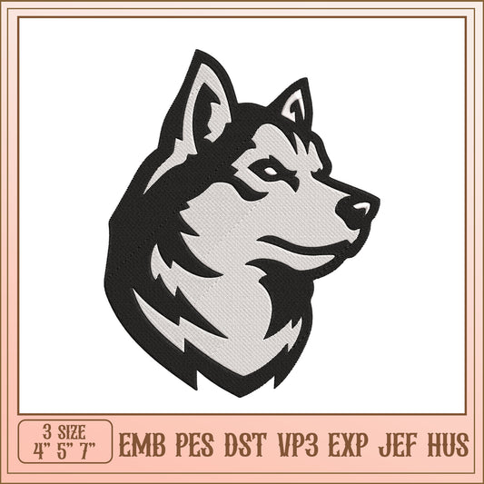 Husky Embroidery Design 3 Sizes EMB PES DST