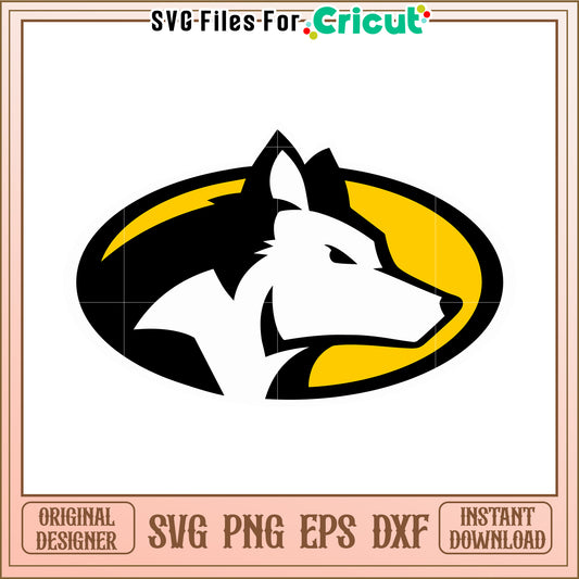 Husky Logo SVG File for Cricut, Perfect for Custom Projects and Crafts
