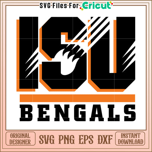 ISU Bengals SVG Design for Cricut, Perfect for Sports Fans and Crafts