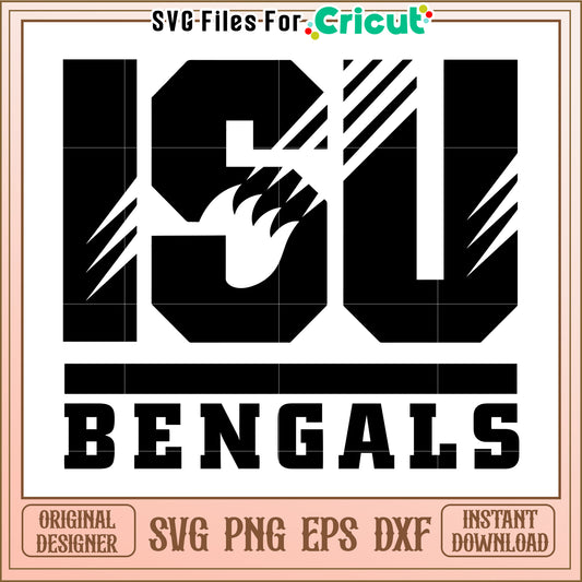 ISU Bengals SVG File Design for Cricut, Instant Download for DIY Projects