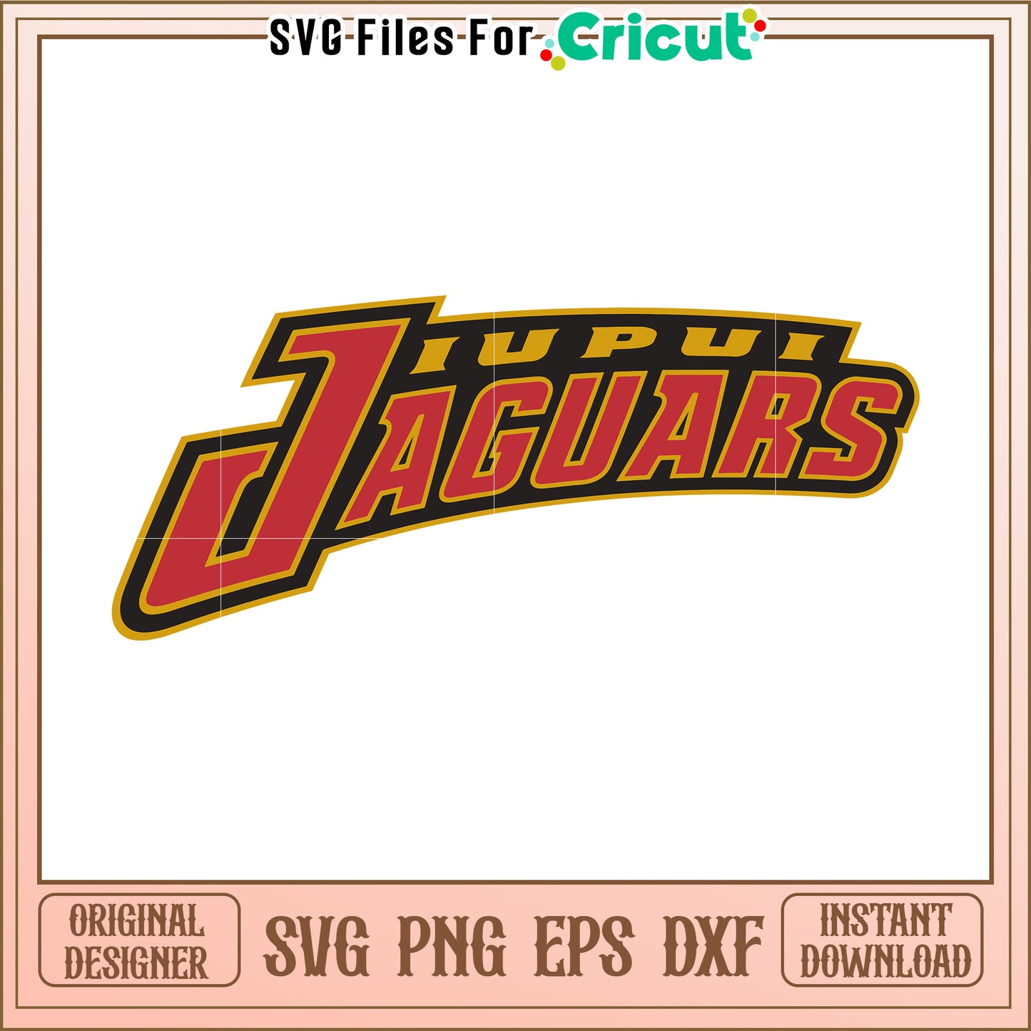 IUPUI Jaguars Logo SVG Files for Cricut, Perfect for DIY Projects and Crafts