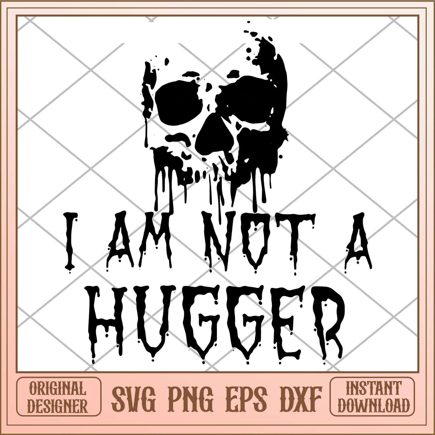 I am not a hugger svg, halloween characters svg, digital download